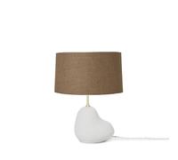 Ferm Living Hebe Lampe à Poser Petit Blanc avec Abat-jour Brun