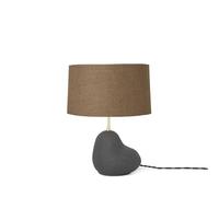 Ferm Living Hebe Lampe à Poser Petit Noir avec Abat-jour Brun