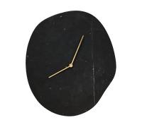 Ferm Living Horloge murale Melt 28x33 cm Black marble
