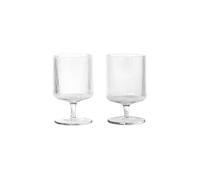 Set de 2 verres á vin Ripple H x Ø 12.5x7.5cm