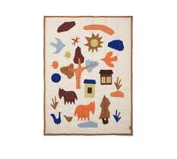 Ferm Living Couverture matelassée Villiga 80x110 cm Off-white