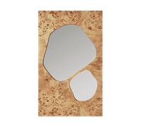 Ferm Living Miroir Folia Natural burl. 82 cm