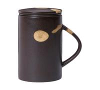 Ferm Living Mug à thé avec infuseur Koyo 40 cl Dark brown-buff
