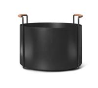 Ferm Living Panier à bûches Port. 42x40x32.4 cm Black