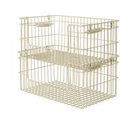 Ferm Living Panier Cala empilable 2 pièces Cachemire. 28.7x18x13 cm