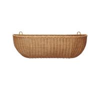 Ferm Living Panier mural Braided wall pocket 25x75 cm Natural