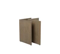 Ferm Living Pieds de table Mingle lot de 2 oak dark stained. w68