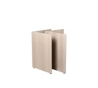Ferm Living Pieds de table Mingle lot de 2 oak natural veneer. w68