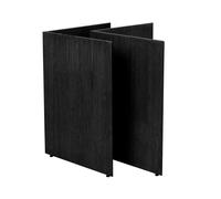 Ferm Living Pieds de table Mingle - plaqué noir - W68