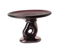 Ferm Living Plateau centre de table en verre Damo Ø21 cm Dark Grape