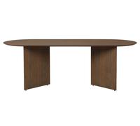 ferm LIVING Plateau de table Mingle- Oval - noyer fumé - 220 cm