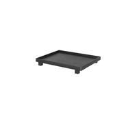 Ferm Living Plateau en bois Bon large Chêne teinté noir