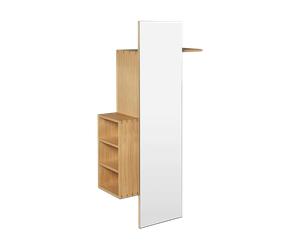Ferm Living Porte-manteau avec miroir Bon hallway cabinet Oiled Oak