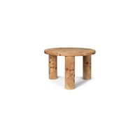 Ferm Living Table basse Post petite Ø65 cm Burl veneer