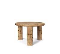 Ferm Living Table basse Post petite Ø65 cm Burl veneer