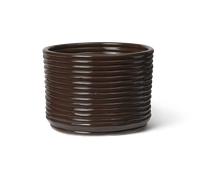 Ferm Living Pot Corduroy Ø20x15 cm Carob Brown