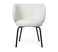 Ferm Living Rico dining chair bouclé Off-white-black