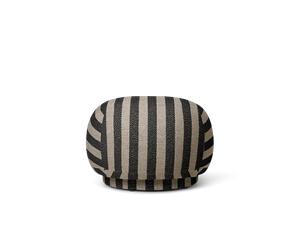 Ferm Living Rico Pouf Louisiane Sable/Noir