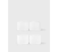 Ferm LIVING Ripple Low Glasses - Set of 4 men Home deco white taille: ONE SIZE