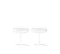 ferm LIVING Set de 2 verres à champagne Ripple givré H x Ø 11x10,5cm
