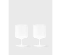 Ferm LIVING Ripple Wine Glasses-Set of 2 - Frosted men Kitchen- & Tableware white taille: ONE SIZE