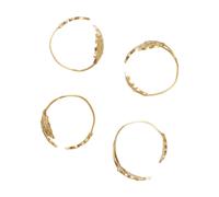Ferm Living Rond de serviette Holly leaf Ø5.3 cm. 4 pièces Brass