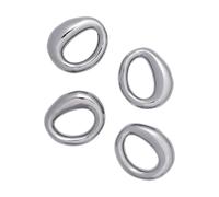 Ferm Living Rond de serviette Orrith lot de 4 Argent