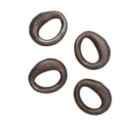 Ferm Living Rond de serviette Orrith lot de 4 Rustic bronze