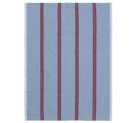 Ferm Living Serviette de cuisine Hale 50x70 cm Faded blue-burgundy