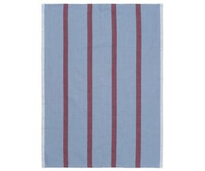Ferm Living Serviette de cuisine Hale 50x70 cm Faded blue-burgundy