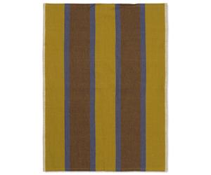 Ferm Living Serviette de cuisine Hale 50x70 cm Lime-bright blue-chocolate