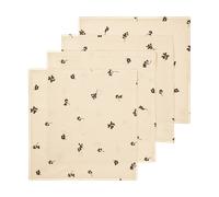 Ferm Living Serviette en coton Baies 40x40 cm. 4 pièces Natural-dark chocolate