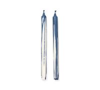 Ferm Living Set de 2 bougies en bâton Dryp bleu foncé H x Ø 30x2,2cm