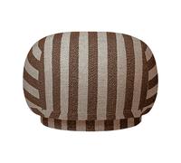 Ferm Living Siège pouf Rico Louisiana. Sand-chocolate