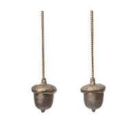 Ferm Living Suspension décorative Acorn. lot de 2 Laiton