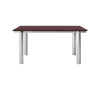 Ferm Living Table à manger Atura Acier inoxydable brossé-bordeaux. 90x160 cm
