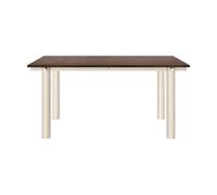 Ferm Living Table à manger Atura Light cashmere-chêne foncé. 90x160 cm