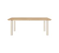Ferm Living Table à manger Atura Light cashmere-placage chêne. 90x200 cm