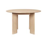 Ferm Living Table à manger Bevel Ø117 cm Chêne blanchi à l’huile