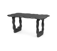Ferm Living Table basse Dal Piece 100x50x47 cm Aluminium noir