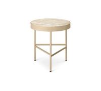 Ferm Living Table Basse en Travertin Large Cachemire