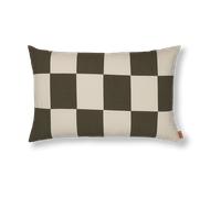 Ferm Living Taie Fold patchwork 40x60 cm Dark Olive -undyed