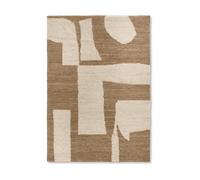 Ferm Living Tapis en laine Piece Off-white-Toffee. 200x300 cm