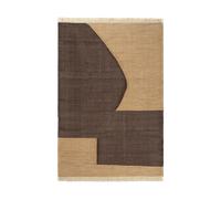 Ferm Living Tapis Forene Tan-Chocolate. 140x200 cm