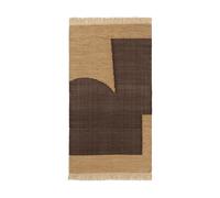 Ferm Living Tapis Forene 80x140 Tan/Chocolat