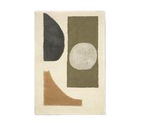 Ferm Living Tapis touffeté Bloco Green-off white. 120x180 cm