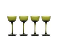 ferm LIVING - Host Liqueur Glasses Set of 4 Moss Green ferm LIVING