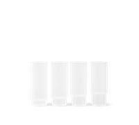 Ferm Living Verres longdrink Ripple (Ensemble de 4) - frosted
