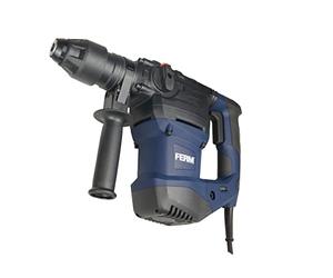 FERM Marteau perforateur 1500W - 4 fonctions - Vitesse variable - Incl. 3 forets et 2 burins