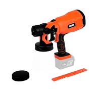 FERM Pistolet à Peinture sans Fil 20V AX-Power - Réservoir 800 ML - Buse 2,5 mm - Débit Réglable - 3 Jets de Pulvérisation - sans Batterie ni Chargeur